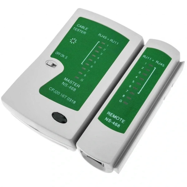 RJ11 RJ45 Cat 5-6 İnternet LAN Kablo Test Cihazı