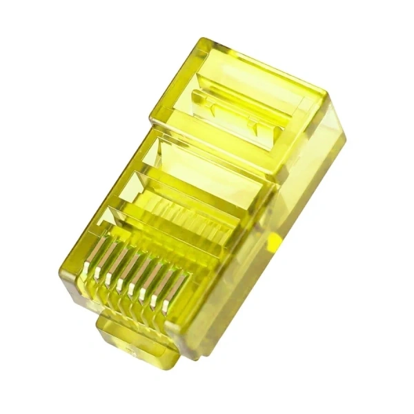 RJ45 Cat5 Cat6 8P8C Erkek Soket - Sarı