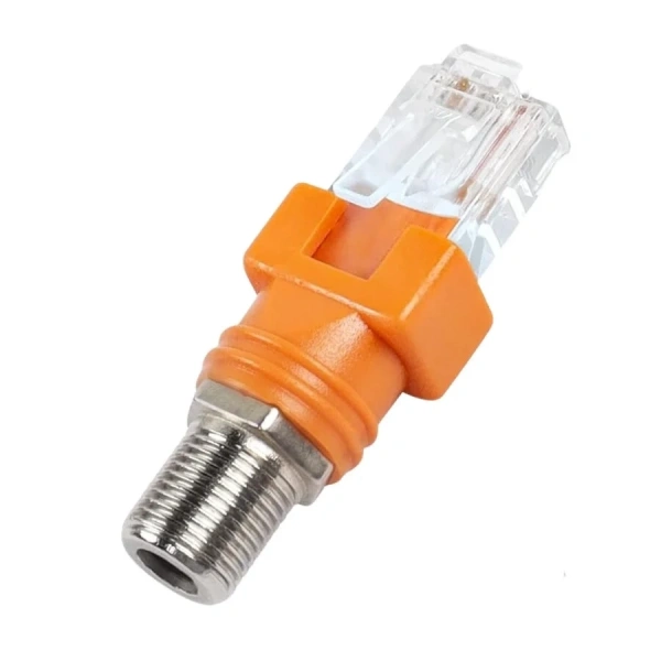 RJ45 Erkek - F Dişi Dönüştürücü Konnektör
