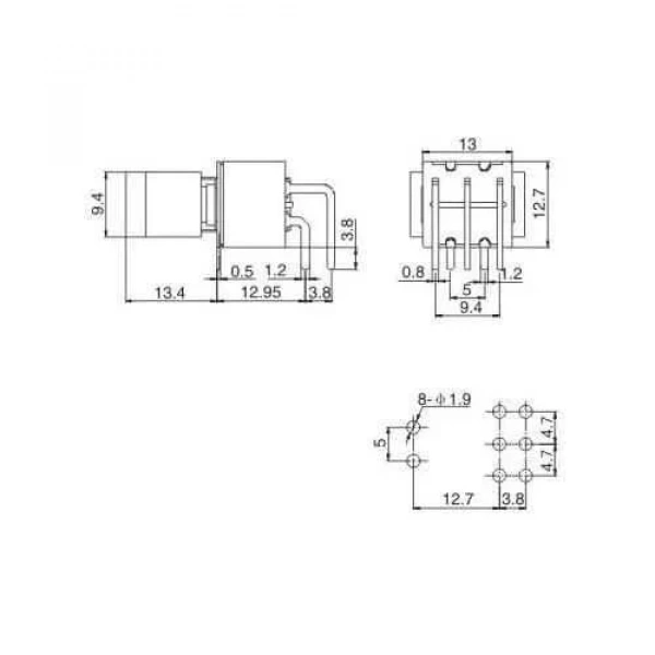 RLS-202 ON-ON 6-Pin Toggle Switch