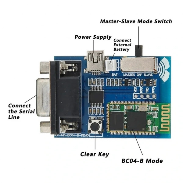 RS232 Bluetooth Seri Adaptör Modülü