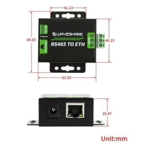 RS485 - Ethernet Dönüştürücü
