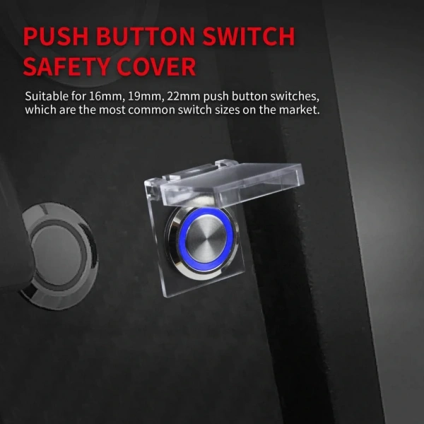 S-019 19mm Yaylı Buton Koruma Kapağı DPC-19