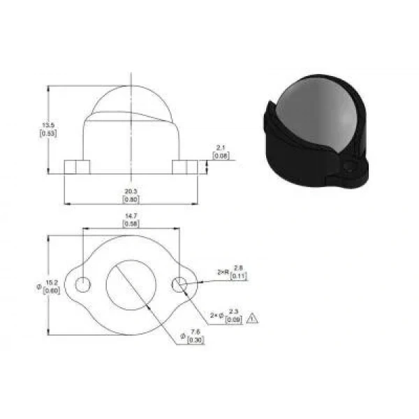 Sarhoş Teker Plastik 12.7 mm
