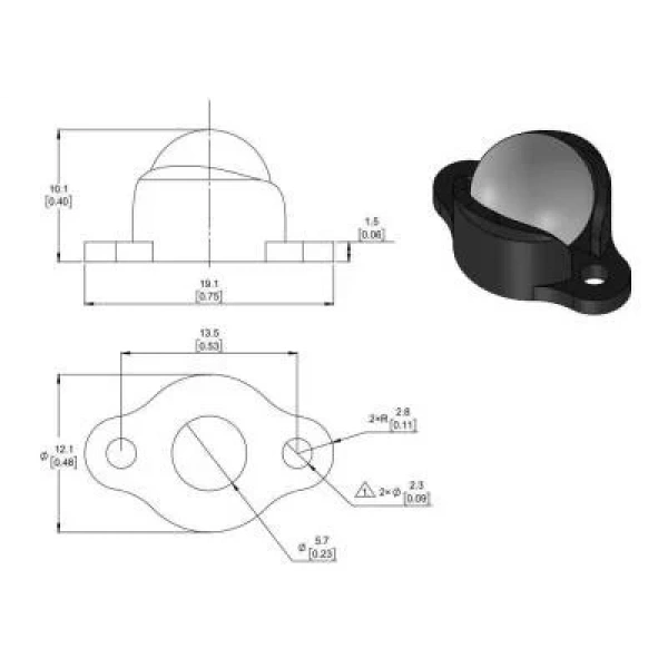 Sarhoş Teker Plastik 9.5 mm