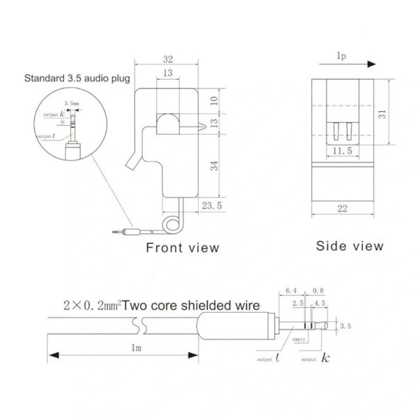 SCT-013 0-100A Akım Sensörü