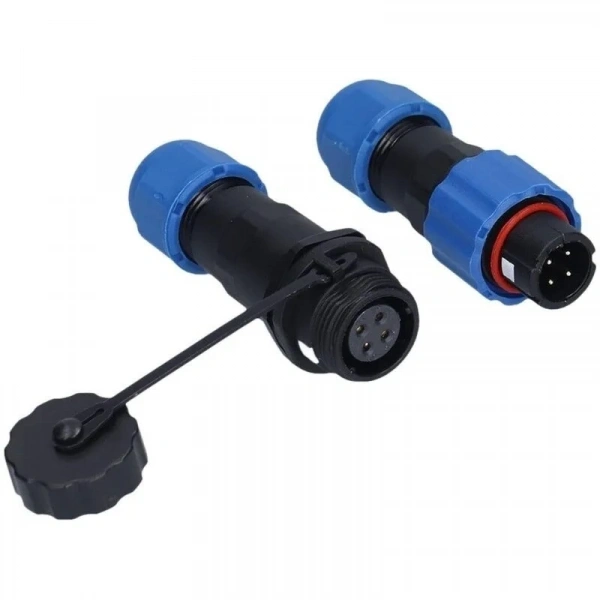 SD13 4 Pin 13mm Su Geçirmez Konnektör Takımı