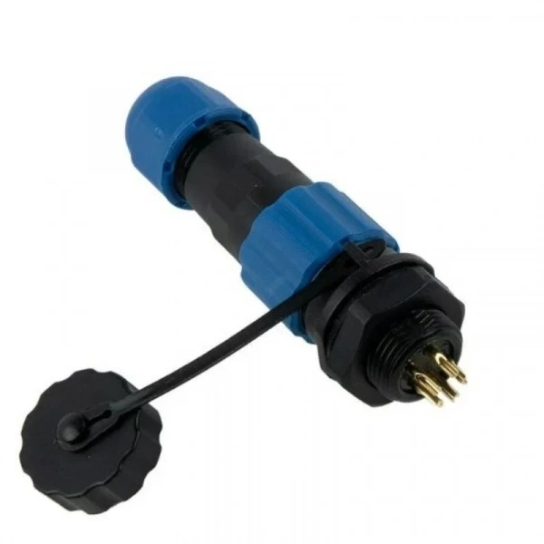 SD13 6 Pin 13mm Su Geçirmez Konnektör Takımı - Panel Tipi