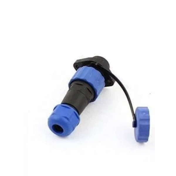SD16 2 Pin 16mm Su Geçirmez Konnektör Takımı - Flanşlı Panel Tipi