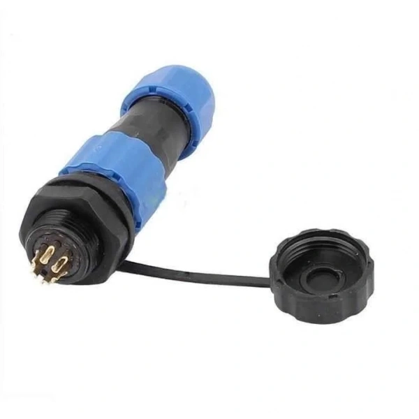 SD16 6 Pin 16mm Su Geçirmez Konnektör Takımı - Panel Tipi