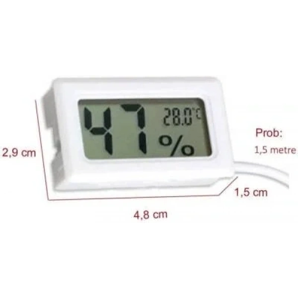 Sıcaklık ve Nem Ölçer - Kuluçka Termometre Higrometre