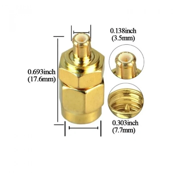 SMA Erkek - MCX-JJ Erkek Coaxial Konnektör