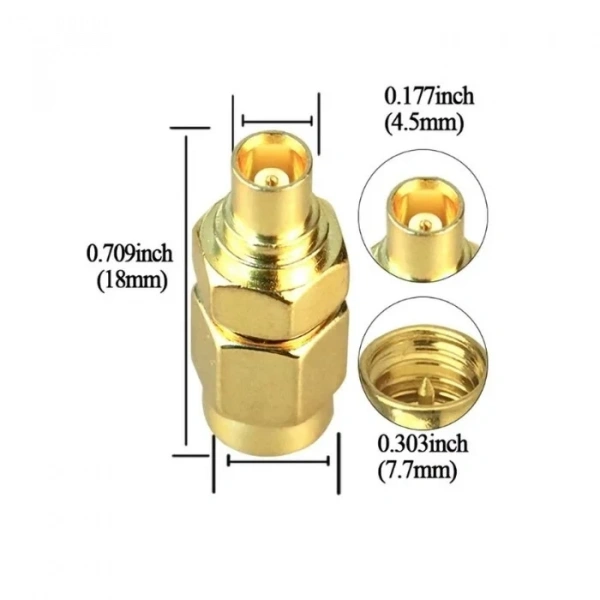 SMA Erkek - MCX-JK Erkek Coaxial Konnektör