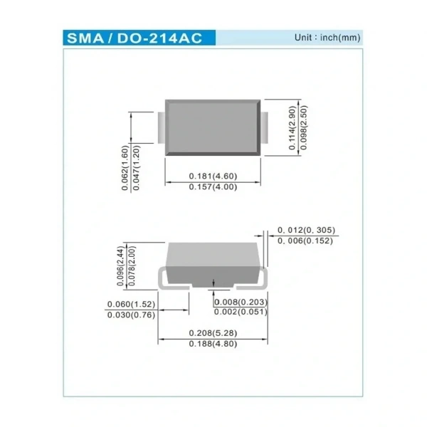 SMAJ100A TVS 400W 100V Diyot