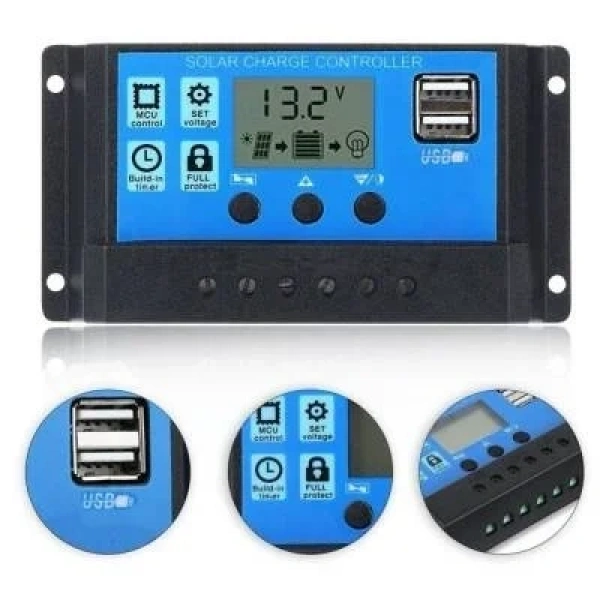Solar Panel Akü Şarj Cihazı 20A 12/24V
