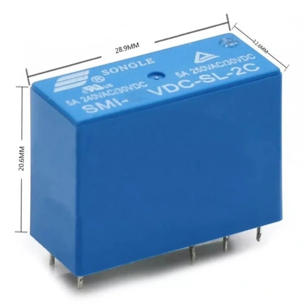 Songle SMI-12VDC-SL-2C 5A 12V 8 Pin Çift Kontak (HLS3)
