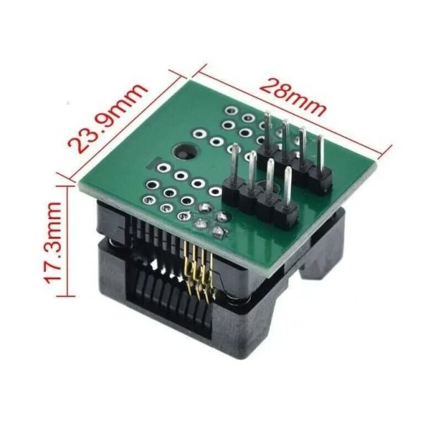 SOP8 SO8 to DIP8 Adaptör Soket - 200Mil