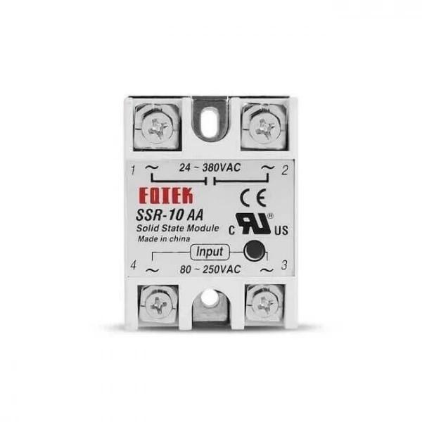 SSR-10AA Solid State Röle 10A - 80-250VAC Giriş 24-380VAC Çıkış