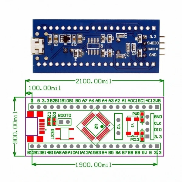 STM32F030C8T6 ARM STM32 Mini Geliştirme (Development) Kartı Modülü