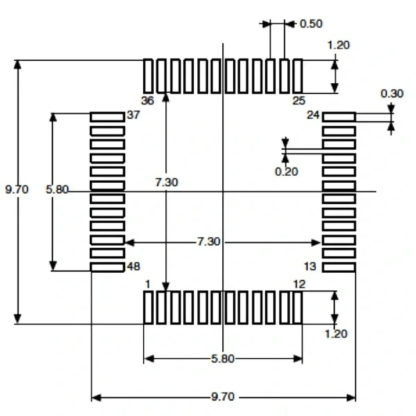 STM32F100C8T6B Smd 32-Bit 24MHz Mikrodenetleyici LQFP-48
