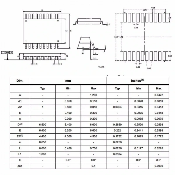 STM8L051F3P6 8-Bit 16MHz Mikrodenetleyici Tssop20