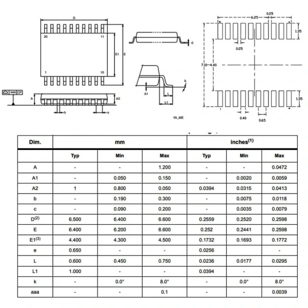 STM8S003F3P6 8-Bit 16Mhz Mikrodenetleyici Tssop20