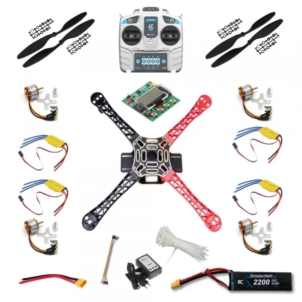 Süper Multikopter Seti - Kendin Yap Drone Kiti (KK2.15)