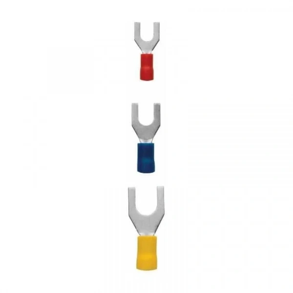 SV 1.25-4 0.50-1.50 mm Kırmızı Çatal Tip İzoleli Kablo Ucu 10 Adet