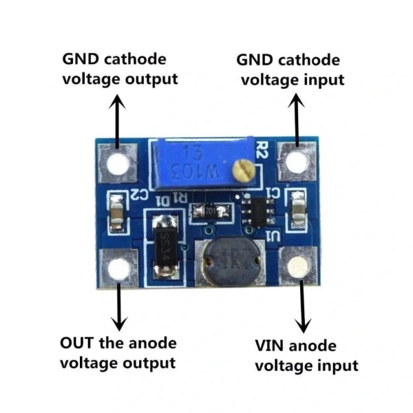 SX1308 2A DC-DC Voltaj Yükseltici Boost Modül