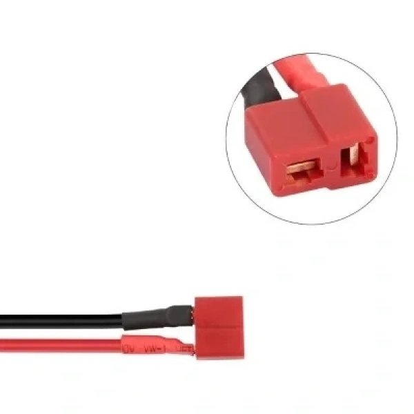 T-Plug Dişi - Krokodil Dönüştürücü Kablo 14AWG 50cm