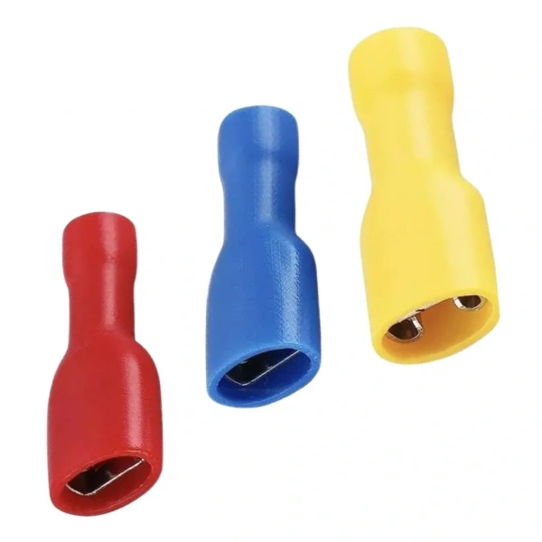 Tam İzoleli Dişi Faston Tip Kablo Ucu GFFD-1638 0.50-1.50mm Kırmızı 200 Adet
