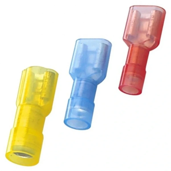 Tam İzoleli Polyamid Dişi Faston Kablo Ucu GPFD-1638 0.5-1.5mm Kırmızı 200 adet