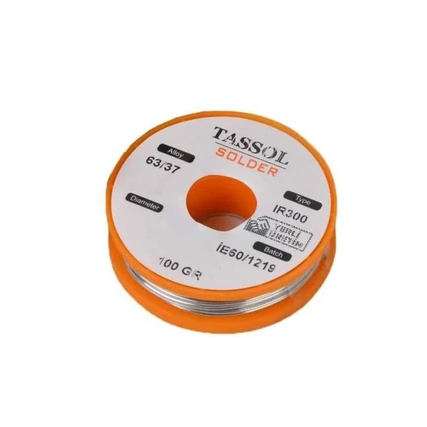 Tassol 1 mm 100gr Lehim Teli (%63 Kalay / %37 Kurşun)