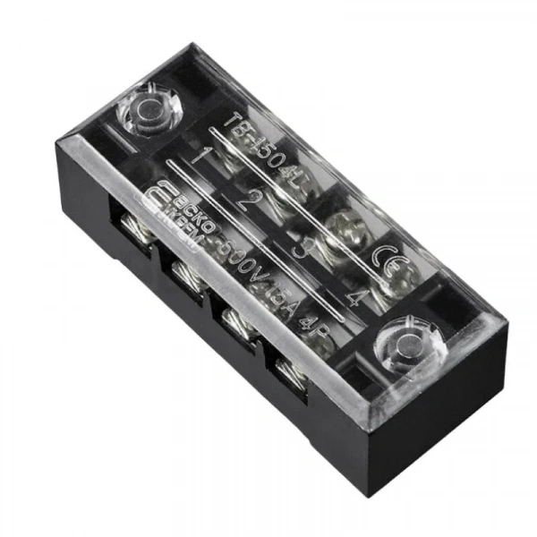 TB-1504 4P Çift Sıra Terminal Blok - 600V 15A