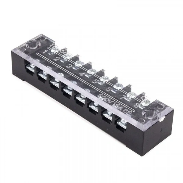 TB-1508 8P Çift Sıra Terminal Blok - 600V 15A