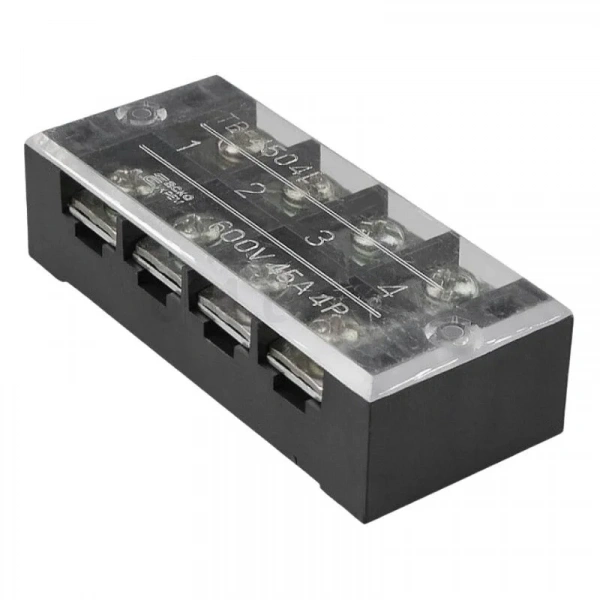 TB-4504 4P Çift Sıra Terminal Blok - 600V 45A
