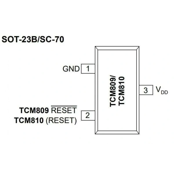 TCM809RENB713 SOT23-3 SMD Entegre