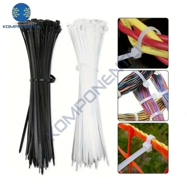 TCT-250 I 250x3.5 Ø65 Siyah Standart Kablo Bağı (100 Adet)