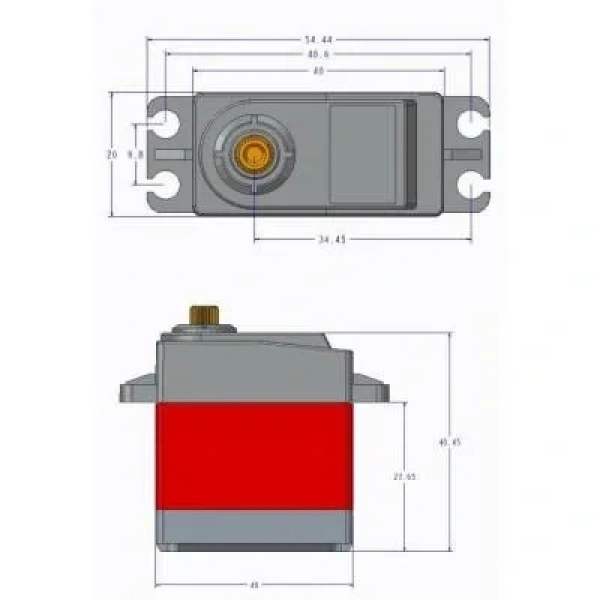 TD-8120MG 20KG Su Geçirmez Dijital Servo Motor