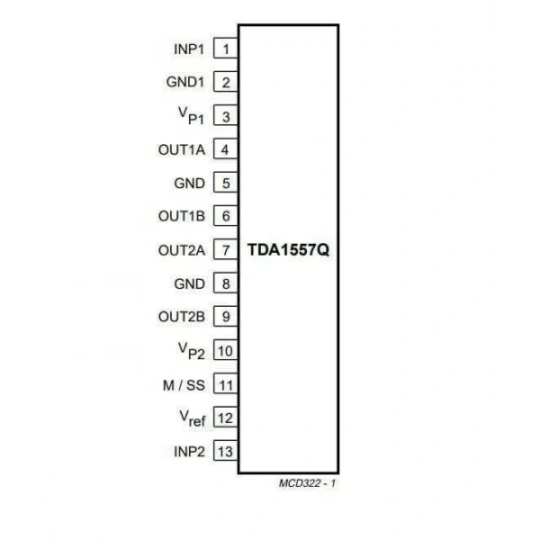 TDA1557Q SIL-13 Amplifikatör Ses Entegresi