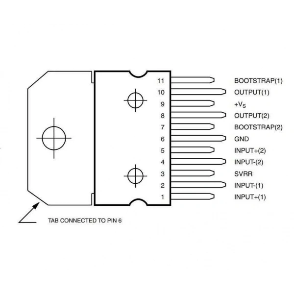 TDA2005 Multiwatt-11 Amplifikatör Ses Entegresi