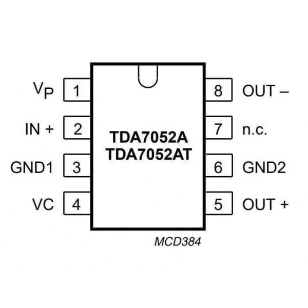 TDA7052A DIP-8 Amplifikatör Entegresi