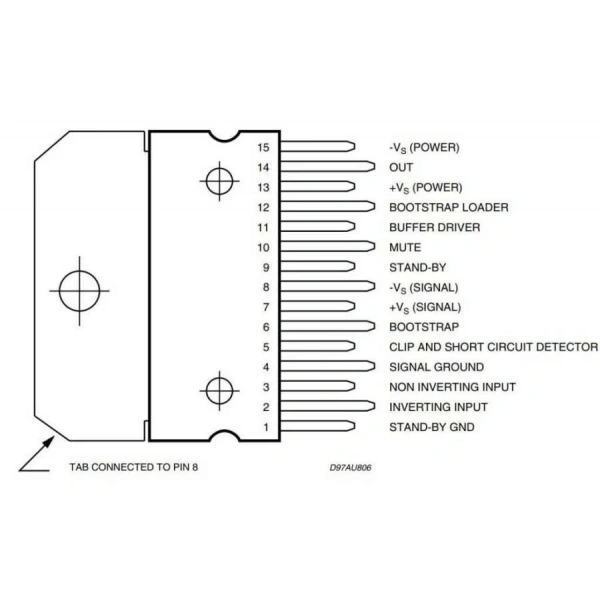 TDA7293 Multiwatt-15 Amplifikatör Ses Entegresi