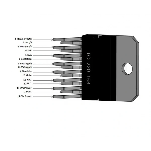 TDA7294 Entegre Multiwatt-15