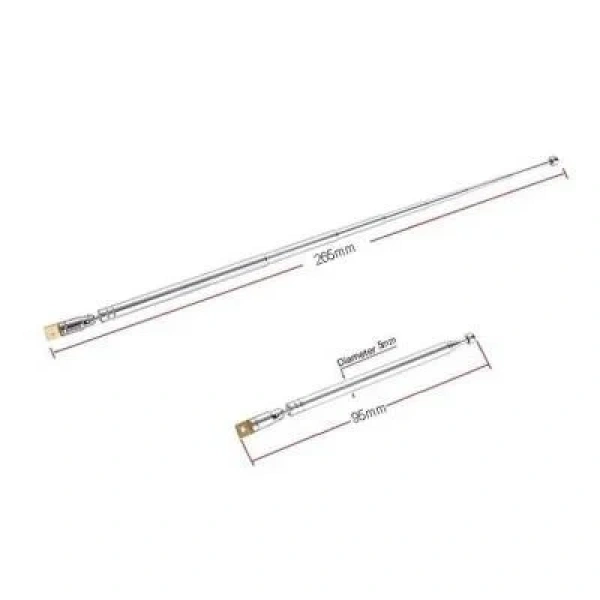 Teleskopik Çubuk Anten 265 mm