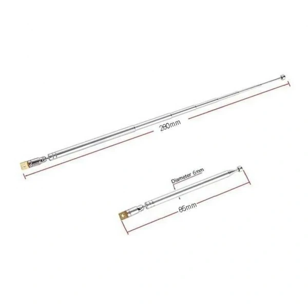 Teleskopik Çubuk Anten 280 mm