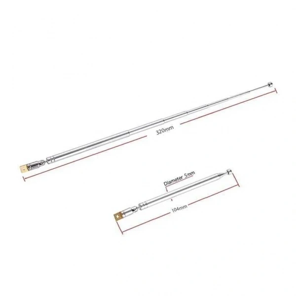 Teleskopik Çubuk Anten 320 mm