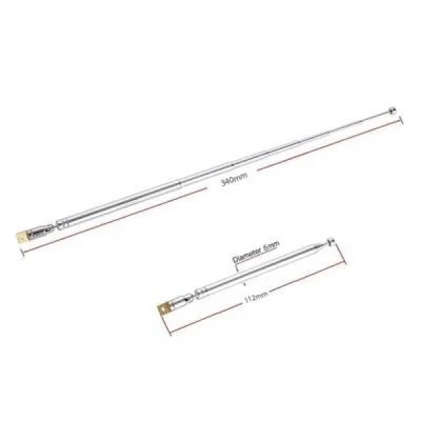 Teleskopik Çubuk Anten 340 mm