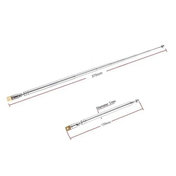 Teleskopik Çubuk Anten 370 mm