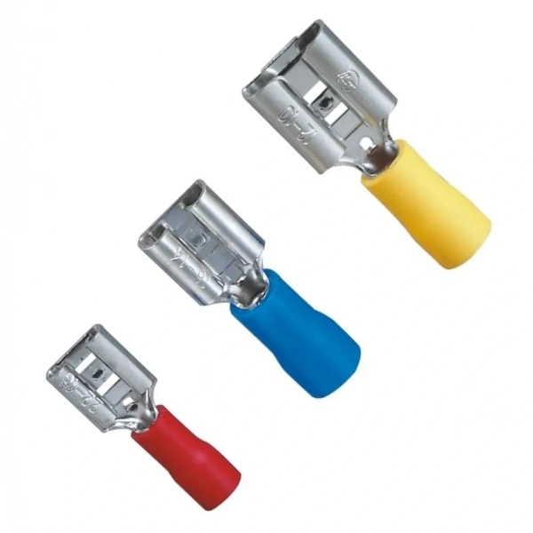 TFD - 5638 4.0-6.0mm2 Dişi Faston Tip İzoleli Kablo Ucu Sarı - 100 Adet